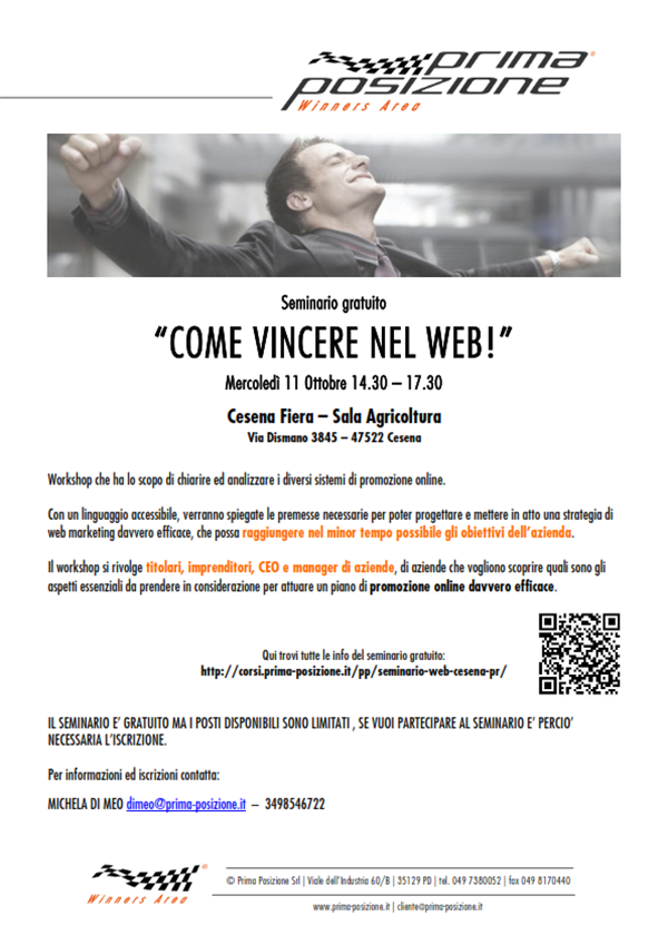 "COME VINCERE NEL WEB!"